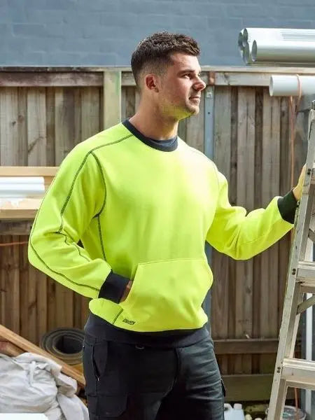 Bisley Workwear Work Fleece Crew Neck Jumper BK6722 Bisley Workwear